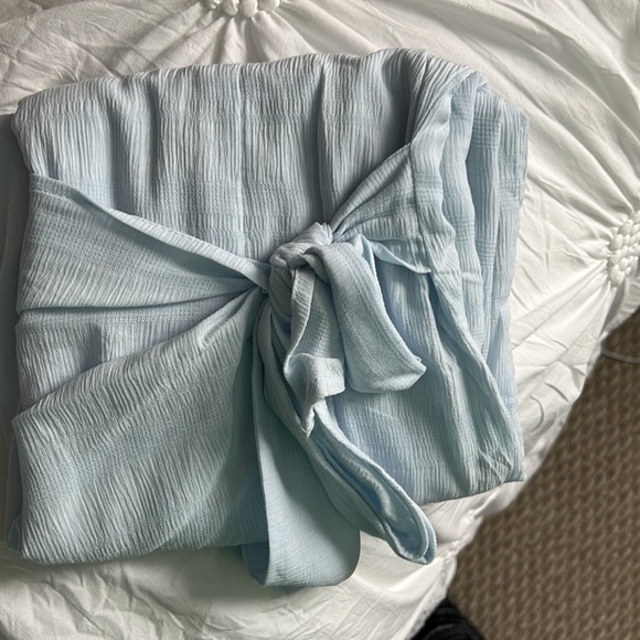 Hello Molly Linen Wrap One Shoulder Dress NWOT - Picture 6 of 6